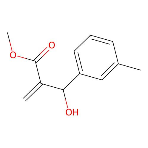 Methyl 2-[hydroxy-(3-methylphenyl)methyl]prop-2-enoate structure