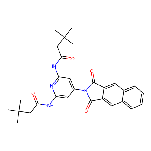 Butanamide, N,N'-[4-(1,3-dihydro-1,3-dioxo-2H-benz[f]isoindo structure