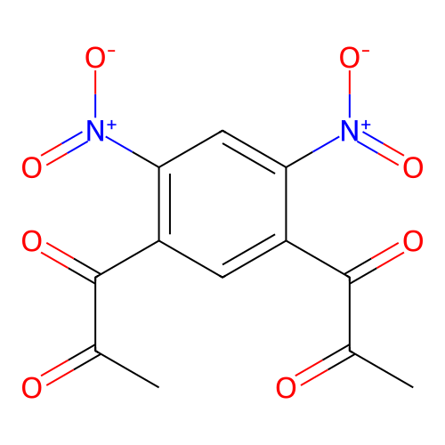 1-[2,4-Dinitro-5-(2-oxopropanoyl)phenyl]propane-1,2-dione structure