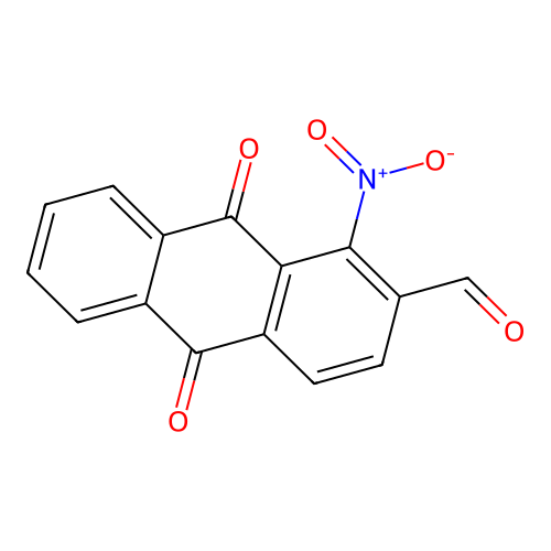 1-Nitro-9,10-dioxoanthracene-2-carbaldehyde structure