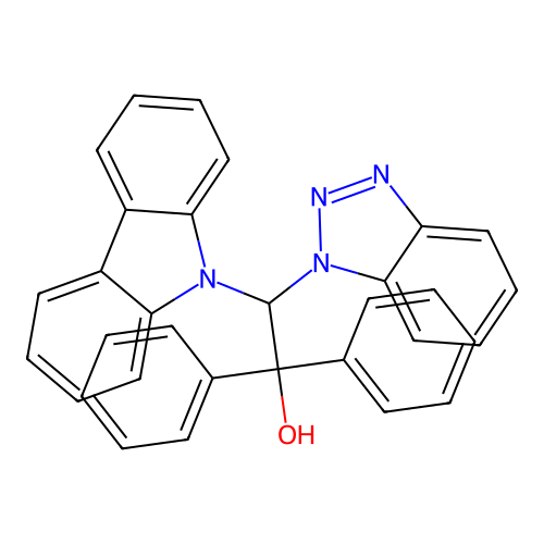 2-(1H-1,2,3-Benzotriazol-1-yl)-2-(9H-carbazol-9-yl)-1,1-diphenylethan-1-ol structure
