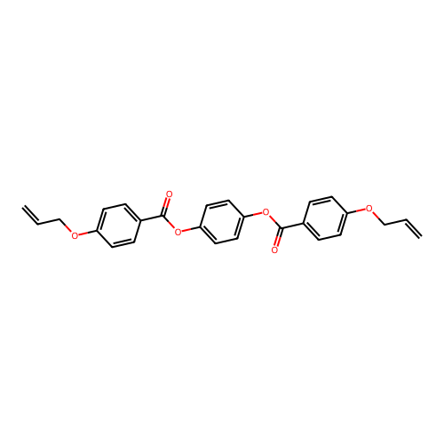 4-([4-(Allyloxy)benzoyl]oxy)phenyl 4-(allyloxy)benzoate structure