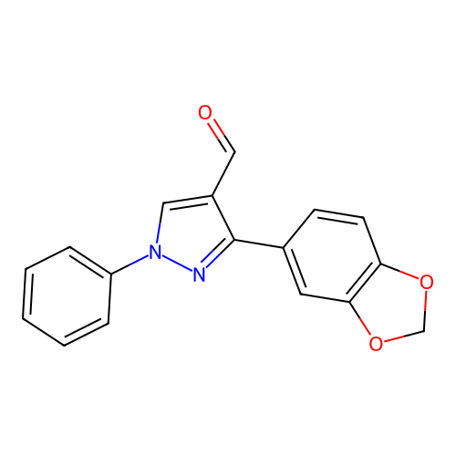 3-(Benzo[D][1,3]dioxol-5-YL)-1-phenyl-1H-pyrazole-4-carbaldehyde structure