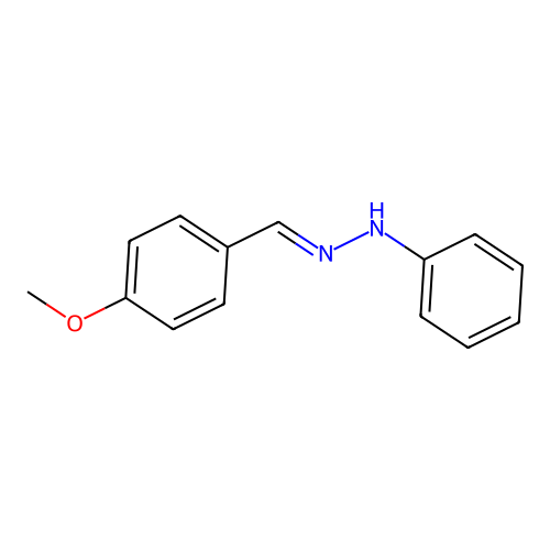 1-[(4-Methoxyphenyl)methylidene]-2-phenylhydrazine structure