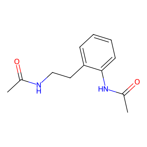 N-[2-(2-acetamidophenyl)ethyl]acetamide structure