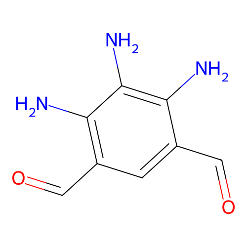4,5,6-Triaminobenzene-1,3-dicarbaldehyde structure