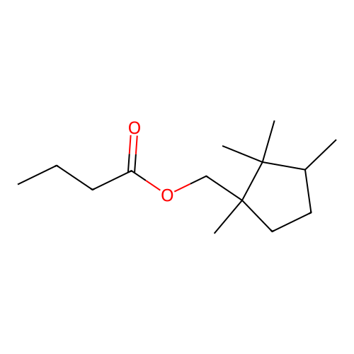 (1,2,2,3-Tetramethylcyclopentyl)methyl butanoate structure