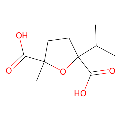2-Methyl-5-propan-2-yloxolane-2,5-dicarboxylic acid structure