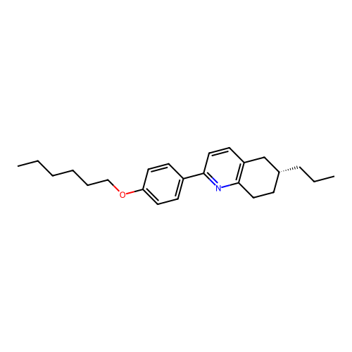 (6R)-2-(4-hexoxyphenyl)-6-propyl-5,6,7,8-tetrahydroquinoline structure