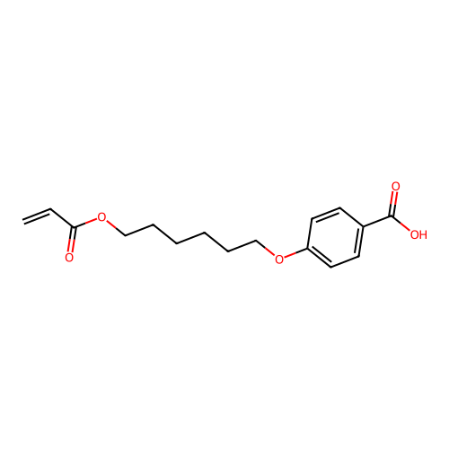 4-((6-(Acryloyloxy)hexyl)oxy)benzoic acid structure