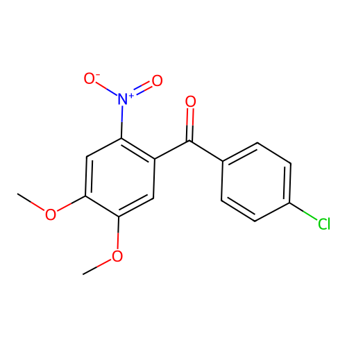 (4-Chloro-phenyl)-(4,5-dimethoxy-2-nitro-phenyl)-methanone structure