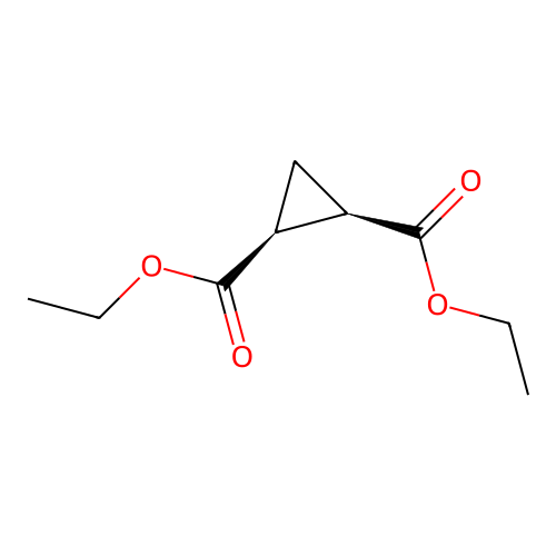 cis-Diethyl cyclopropane-1,2-dicarboxylate structure