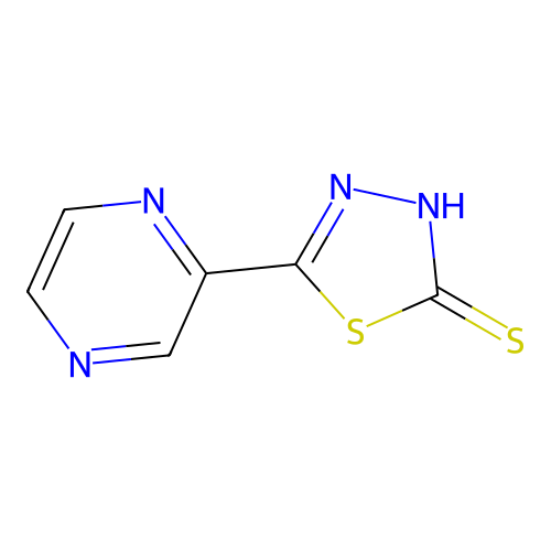 5-Pyrazin-2-yl-1,3,4-thiadiazole-2-thiol structure