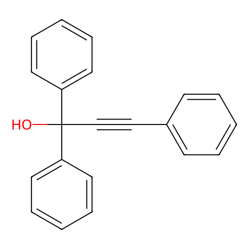 1,1,3-Triphenyl-2-propyn-1-ol structure