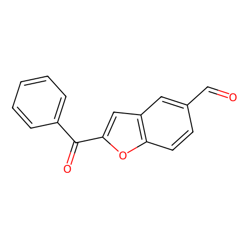 2-Benzoylbenzofuran-5-carbaldehyde structure