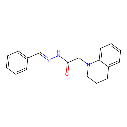 (E)-N'-benzylidene-2-(3,4-dihydroquinolin-1(2H)-yl)acetohydrazide structure