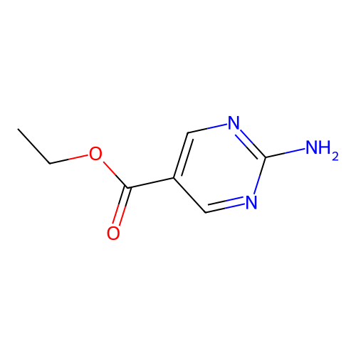 Ethyl 2-aminopyrimidine-5-carboxylate structure