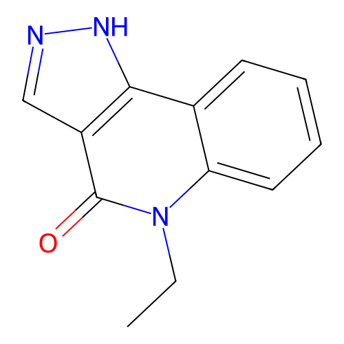 4H-Pyrazolo[4,3-C]quinolin-4-one, 5-ethyl-1,5-dihydro- structure