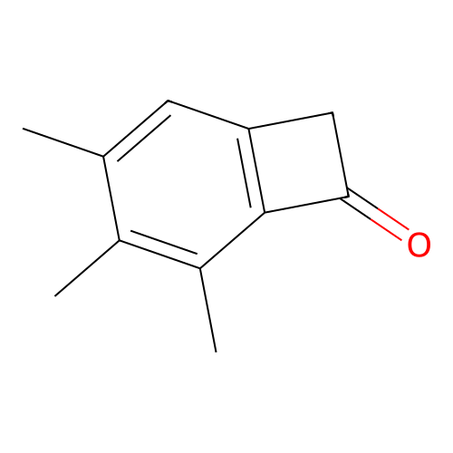 3,4,5-Trimethylbicyclo[4.2.0]octa-1(6),2,4-trien-7-one structure