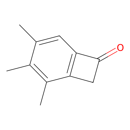 2,3,4-Trimethylbicyclo[4.2.0]octa-1(6),2,4-trien-7-one structure