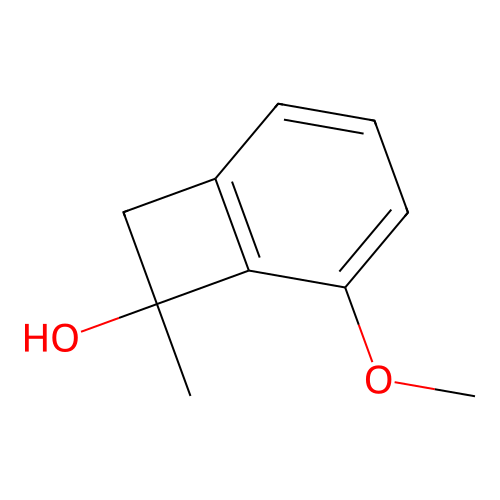 5-Methoxy-7-methylbicyclo[4.2.0]octa-1(6),2,4-trien-7-ol structure