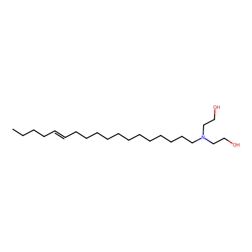 2-[2-hydroxyethyl-[(E)-octadec-13-enyl]amino]ethanol structure