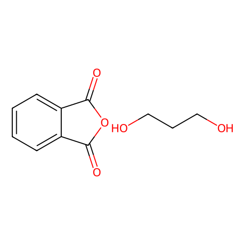 2-Benzofuran-1,3-dione--propane-1,3-diol (1/1) structure
