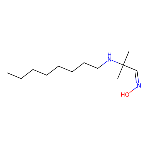 (Z)-2-methyl-2-(octylamino)propanal oxime structure