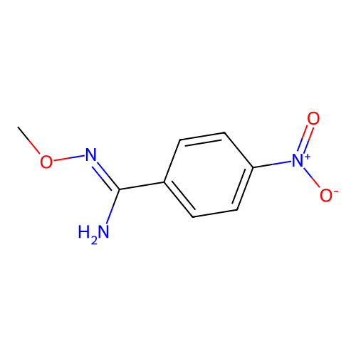 4-nitro-N'-methoxybenzenecarboximidamide structure