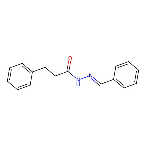 N'-benzylidene-3-phenylpropanohydrazide structure