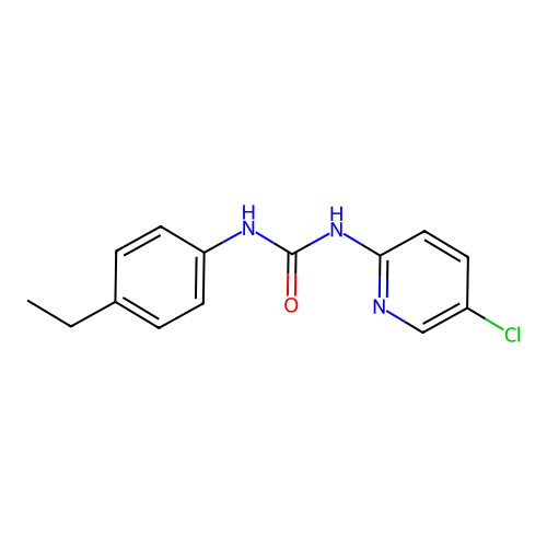 1-(5-Chloropyridin-2-yl)-3-(4-ethylphenyl)urea structure