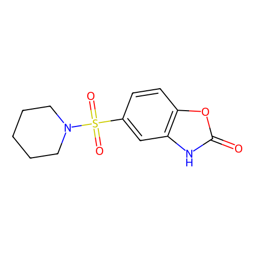 5-(piperidin-1-ylsulfonyl)-1,3-benzoxazol-2(3H)-one structure