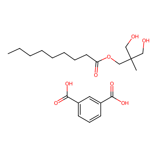 C9-H18-O2.x-(C8H6-O4.C5-H12-O3)x- structure