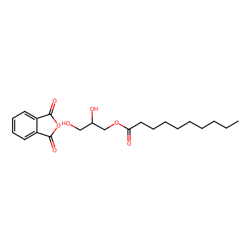 2,3-Dihydroxypropyl decanoate--2-benzofuran-1,3-dione (1/1) structure