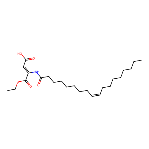 (Z)-4-ethoxy-3-[[(Z)-octadec-9-enoyl]amino]-4-oxobut-2-enoic acid structure