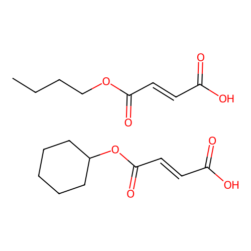 (E)-4-butoxy-4-oxobut-2-enoic acid;(E)-4-cyclohexyloxy-4-oxobut-2-enoic acid structure