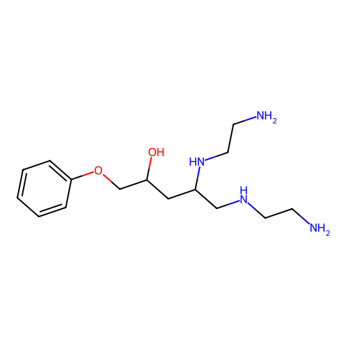 4,5-Bis[(2-aminoethyl)amino]-1-phenoxypentan-2-OL structure