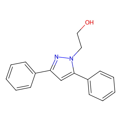 1-(2-Hydroxyethyl)-3,5-diphenyl-1H-pyrazole structure