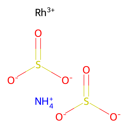 Azanium;rhodium(3+);disulfite structure
