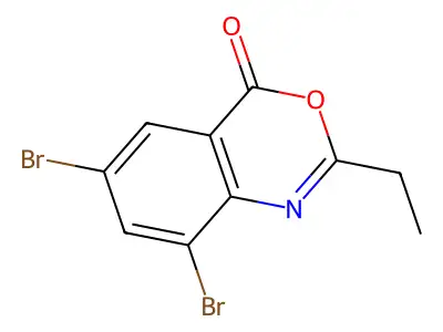 4H-3,1-Benzoxazin-4-one, 6,8-dibromo-2-ethyl- structure