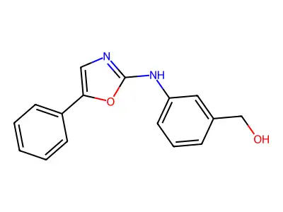 3-(5-Phenyl-oxazol-2-ylamino)phenylmethanol structure