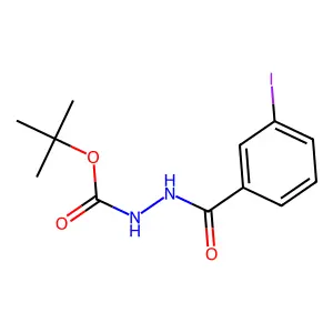 tert-butyl N-[(3-iodobenzoyl)amino]carbamate structure
