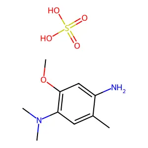 1,4-Benzenediamine, 2-methoxy-N1,N1,5-trimethyl-, sulfate (1:1) structure