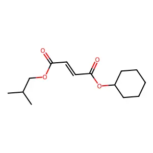 2-Butenedioic acid (2Z)-, cyclohexyl 2-methylpropyl ester structure