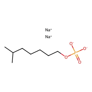 Phosphoric acid, monoisooctyl ester, sodium salt (1:2) structure