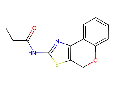 N-(4H-chromeno[4,3-d]thiazol-2-yl)propionamide structure