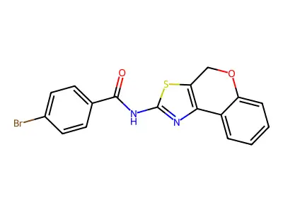 4-bromo-N-(4H-chromeno[4,3-d]thiazol-2-yl)benzamide structure