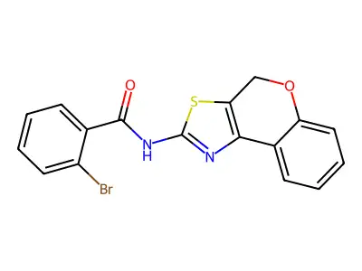 2-bromo-N-(4H-chromeno[4,3-d]thiazol-2-yl)benzamide structure
