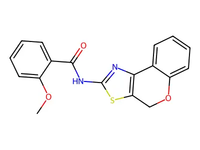 N-(4H-chromeno[4,3-d]thiazol-2-yl)-2-methoxybenzamide structure