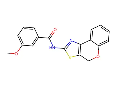 N-(4H-chromeno[4,3-d]thiazol-2-yl)-3-methoxybenzamide structure